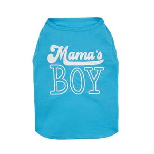 lot 12267 image: Vibrant Life Dog Clothes Mama s Boy Spring Pet Tee Blue Medium