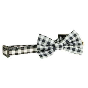 lot 12279 image: Vibrant Life Dog Collars Gingham 3D Bow Tie Fashion Pet Collar Multi-Color Size XS