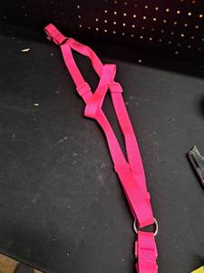 lot 12280 image: Hot Pink Nylon Dog Harness with Adjustable Straps