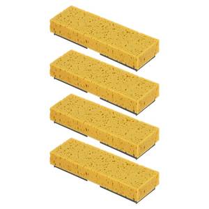 lot 12303 image: Sponge Mop Refill for Superio Butterfly Mop Only 9inx3in Screws 6.5in Apart, 4 Pack