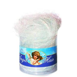 lot 12314 image: Kurt S. Adler 15-Gram PVC Iridescent Angel Hair Tinsel, 0.52 Ounce (Pack of 1), Multi