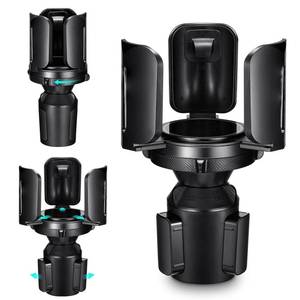 lot 12318 image: Car Cup Holder Expander Adapter (Adjustable) This Hill All Purpose Cup Holder Expander for Car with Rubber Fits Less Than 5.51in Large Bottles and Mugs and Foods and Drinks