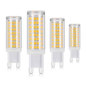 lot 12322 image: XRZT G9 Led Bulbs,7W Chandelier Light Bulbs (75W Halogen Equivalent) G9 Bi Pin Base, Dimmable, 3000K Warm White, Pack of 4