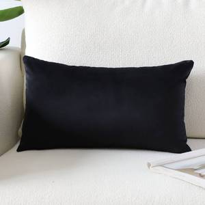 lot 12324 image: Artscope Luxury Velvet Pillow Covers Super Soft Decorative Rectangle Throw Pillow Covers Case Cushion Covers for Sofa Couch Bedroom Car Decor 16x24 Inch Black