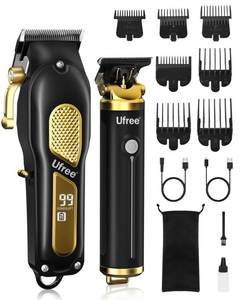 lot 12348 image: Ufree Hair Clippers for Men, Professional Clippers and Trimmers Set, Cordless Clippers for Hair Cutting, Beard Trimmer, Barber Clippers, Rechargeable Electric Shaver, Gifts for Men
