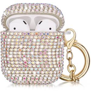 lot 16029 image: VISOOM Bling Airpods Case - AirPods 1st2nd Case Cover Women 2024 Crystal iPod Wireless Charging Case Girl Keychain for Apple Airpod