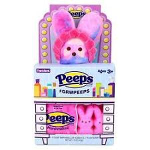 lot 6421 image: Peeps #GRWPEEPS Marshmallow Bunnies and Plush Bunny Gift Set
