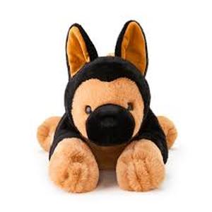 lot 6433 image: Hugs and Cuddles. Stuffed Dog Gold and Black