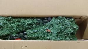 lot 4279 image: Artificial Christmas Tree with Stand in Original Box