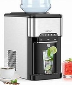lot 4238 image: Costway Ice Maker Water Dispenser ES10127US-SL 44Lb24h Capacity