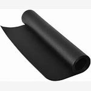 lot 4309 image: Black Rubber Exercise Mat Roll