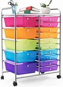 lot 4312 image: Utility Storage Cart HW53825 Multi-Level Organizer