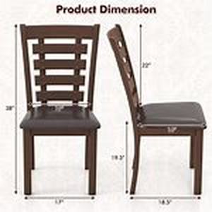 lot 4325 image: Dining Chair Set KC56750 - Set of 2