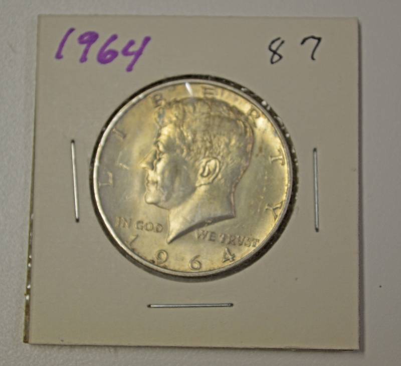 lot 4016 image: 1964 Silver Kennedy Half Dollar
