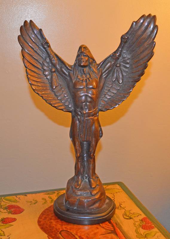 lot 4103 image: Table Top Bronze Figurine - See Photos for Details - HEAVY