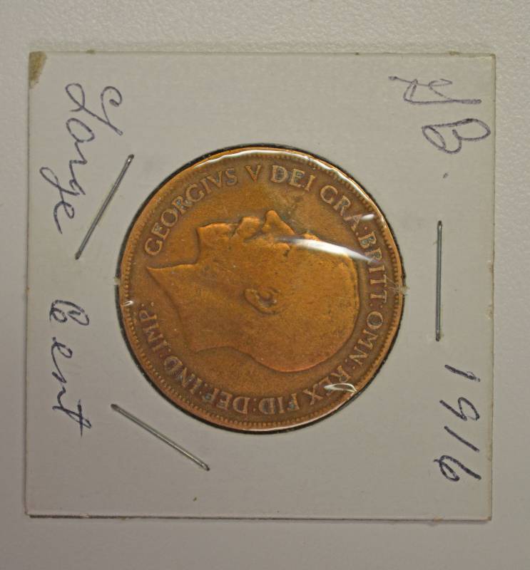 lot 4062 image: 1916 Great Britain Large Cent