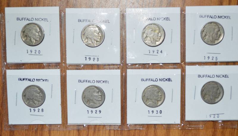 lot 4097 image: Lot of 8 Buffalo Nickels- Cool
