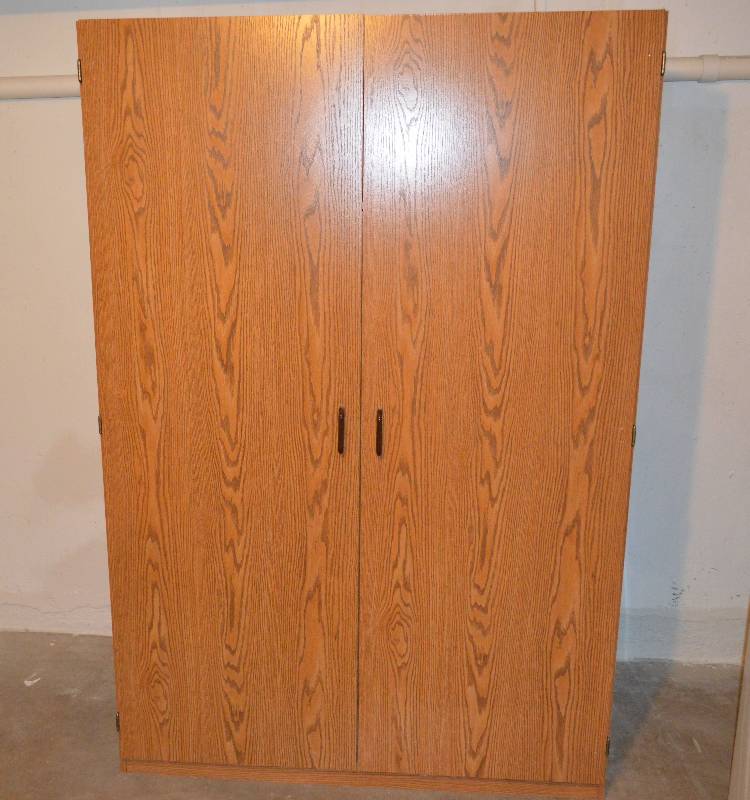 lot 4169 image: Knockdown Wardrobe Cabinet- 48 Wide x 71.5 Tall x 20.25 Deep- Cool