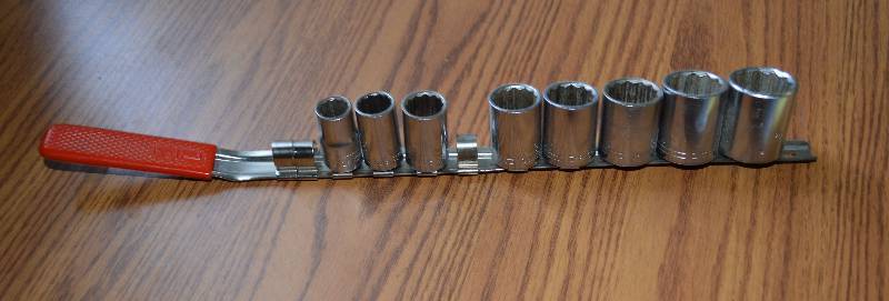 lot 4163 image: Lot of 8, .5 Drive Sockets- All Craftsman Except for 1 116- Cool