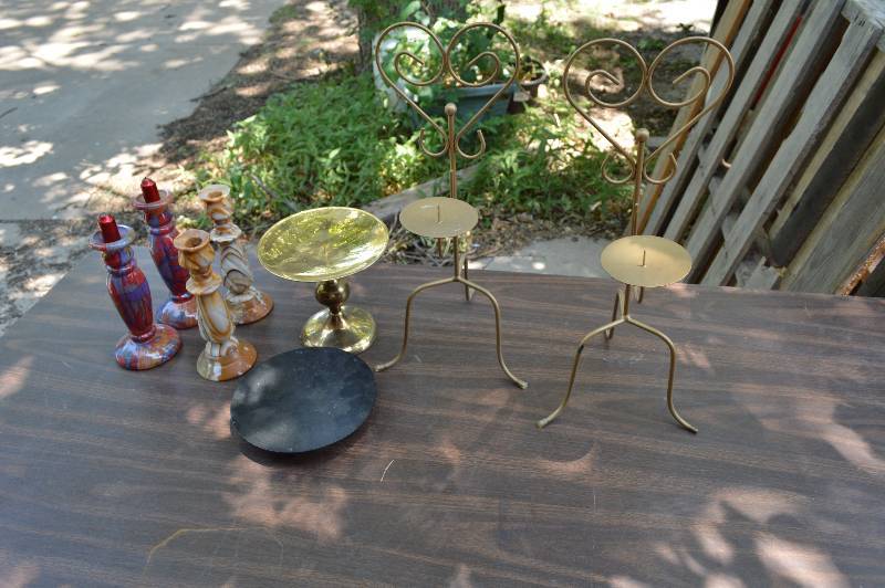 lot 4179 image: Lot of Candle Sticks and Candle Holders- Wow