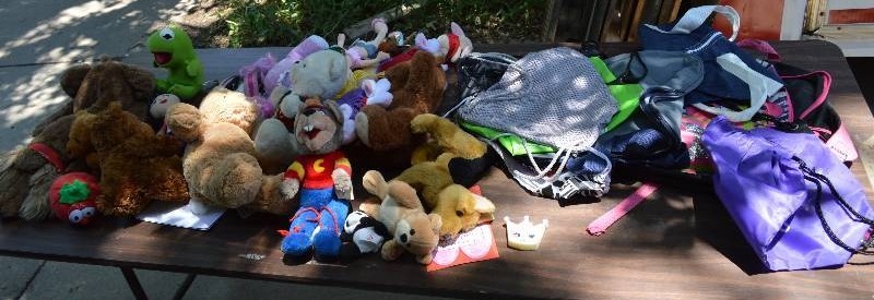 lot 4181 image: Lot of Stuffed Animals and Bags- Check it Out
