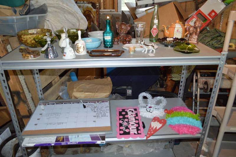 lot 4191 image: Contents of Shelves- Bells, Bowls, Signs- Cool