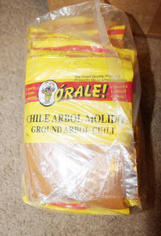lot 4218 image: Lot of 12 Count Ground Arbol Chili - 2 oz bags