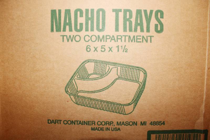 lot 4252 image: Lot of 2 - 500 Count Cases of Nacho Trays
