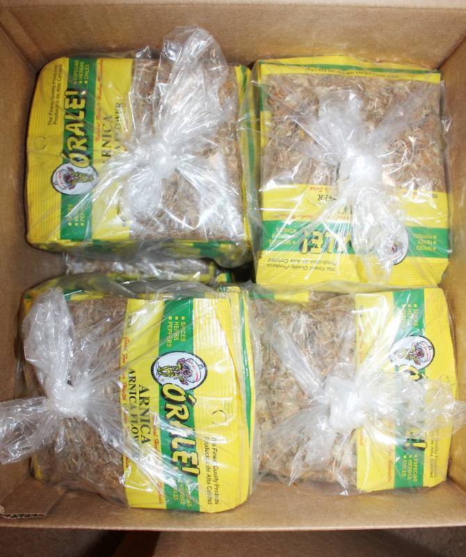 lot 4256 image: Lot of 96 Count Arnica Flower - 0.25 oz bags