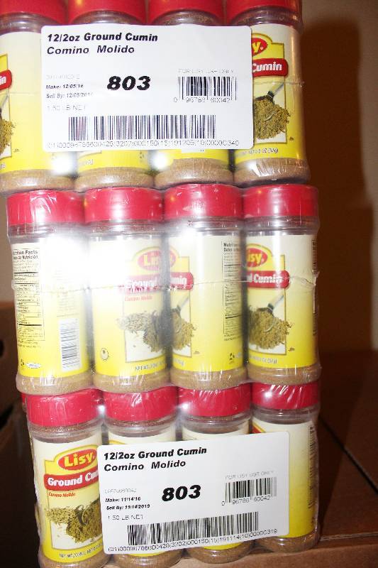 lot 4274 image: Lot of 36 Count Ground Cumin Bottles - 2 oz Containers