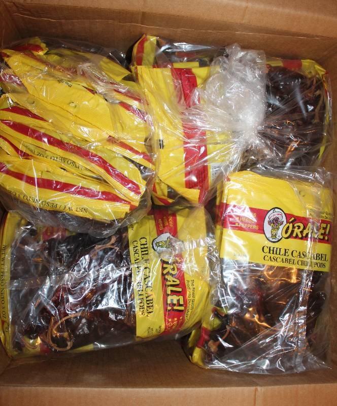 lot 4277 image: Lot of 96 Count Cascabel Chili Pods - 3 oz bags