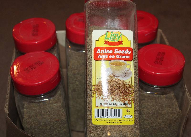 lot 4283 image: Lot of 6 Count Anise Seeds - 13 oz Containers