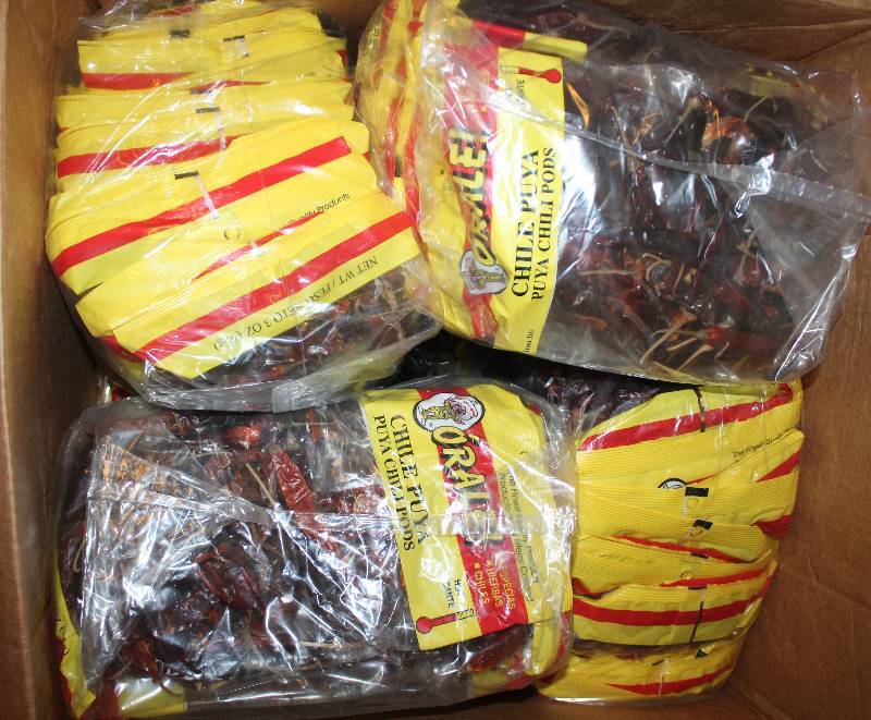 lot 4288 image: Lot of 72 Count Puya Chili Pods - 3 oz bags