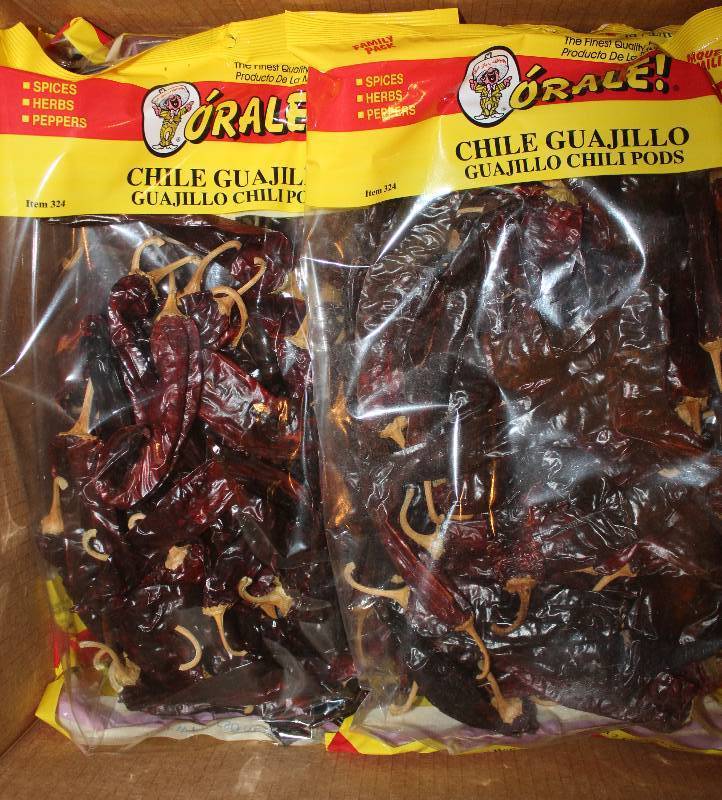 lot 4304 image: Lot of 12 Count Guajillo Chili Pods - 12 oz bags