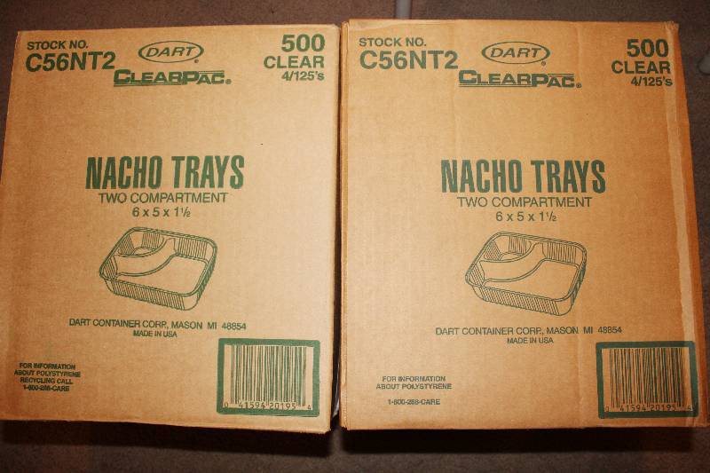 lot 4309 image: Lot of 2 Cases - 500 Count Nacho Trays