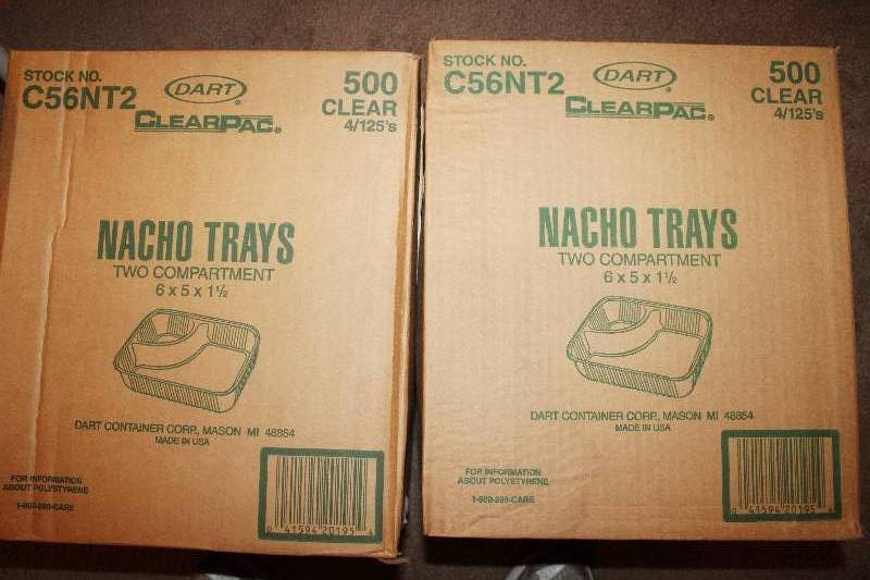 lot 4310 image: Lot of 2 Cases - 500 Count Nacho Trays