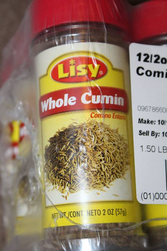 lot 4325 image: Lot of 12 Count - Whole Cumin - 2 oz Bottles