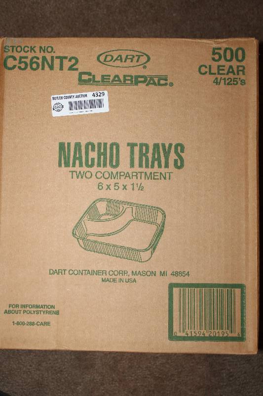 lot 4329 image: 500 Count Case of Nacho Trays