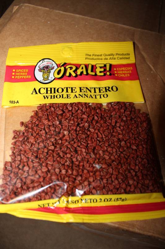 lot 4333 image: Lot of 12 Count - Whole Annatto - Achiote Entero - 2 oz Packages
