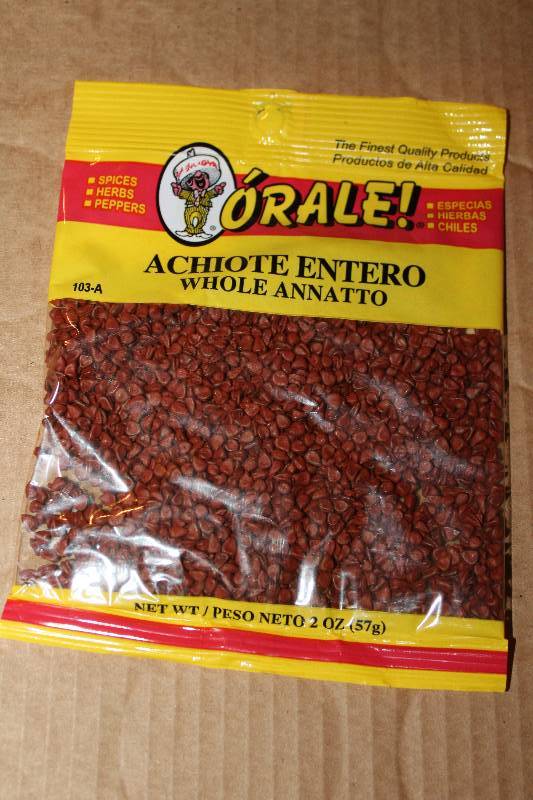 lot 4334 image: Lot of 12 Count - Whole Annatto - Achiote Entero - 2 oz Packages