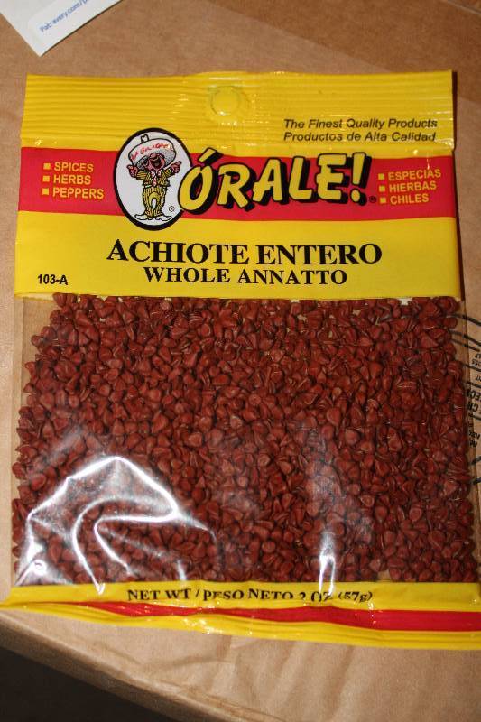 lot 4336 image: Lot of 12 Count - Whole Annatto - Achiote Entero - 2 oz Packages