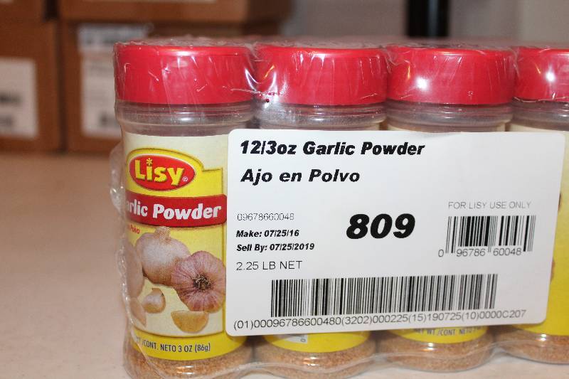 lot 4380 image: Lot of 12 Count - Garlic Powder- 3 oz. Bottles