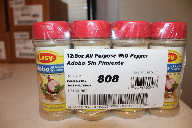 lot 4412 image: Lot of 12 Count - All Purpose Seasoning without Pepper - 5 oz Containers