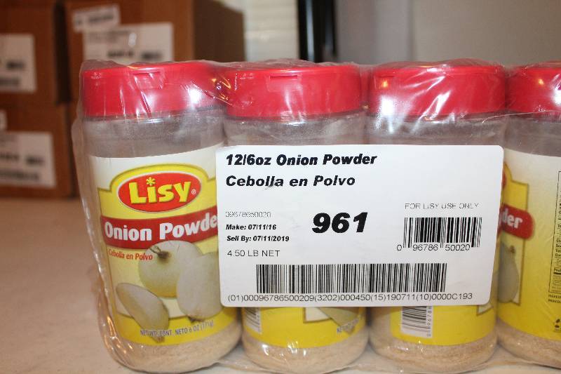 lot 4434 image: Lot of 12 Count - Onion Powder - 6 oz. Bottles