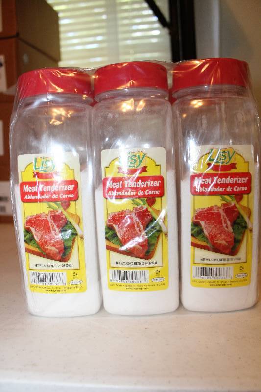 lot 9002 image: Lot of 6 Count - Meat Tenderizer (Not Seasoned) - 28 oz. Bottles