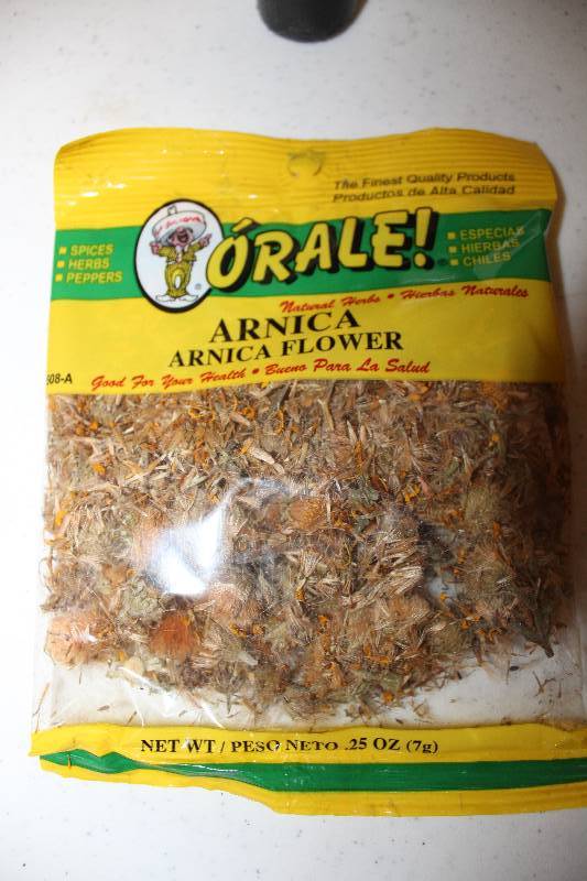 lot 9013 image: Lot of 12 Count - Arnica Flower - 0.25 oz. Packages