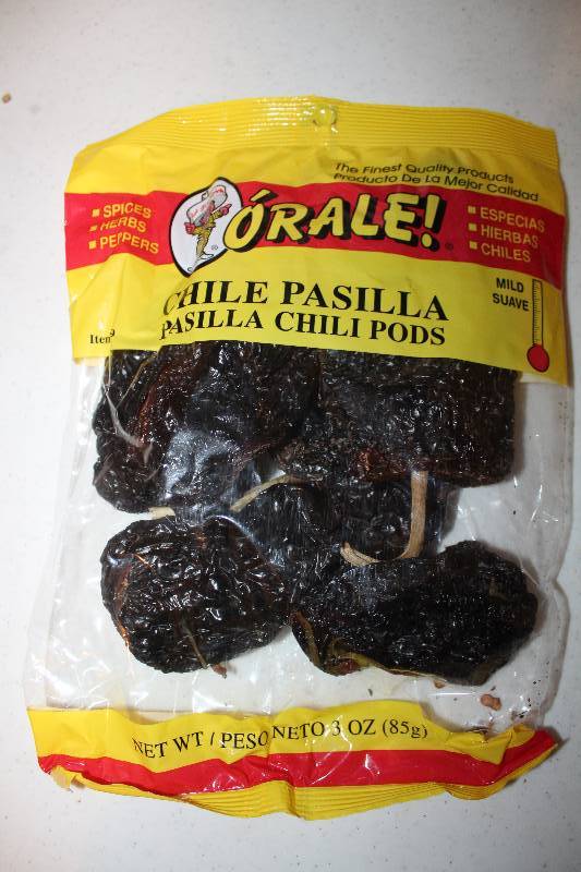lot 9030 image: Lot of 12 Count - Pasilla Chili Pods Mild - 3 oz. Packages