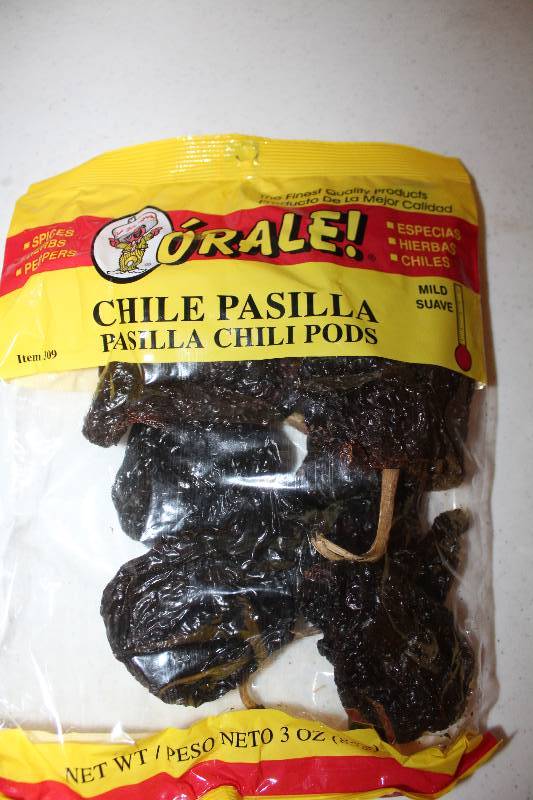 lot 9032 image: Lot of 12 Count - Pasilla Chili Pods Mild - 3 oz. Packages