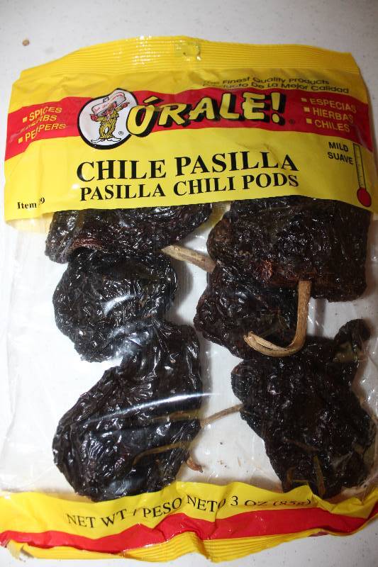 lot 9033 image: Lot of 12 Count - Pasilla Chili Pods Mild - 3 oz. Packages