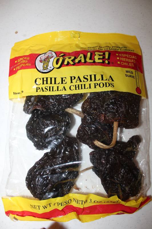 lot 9034 image: Lot of 12 Count - Pasilla Chili Pods Mild - 3 oz. Packages